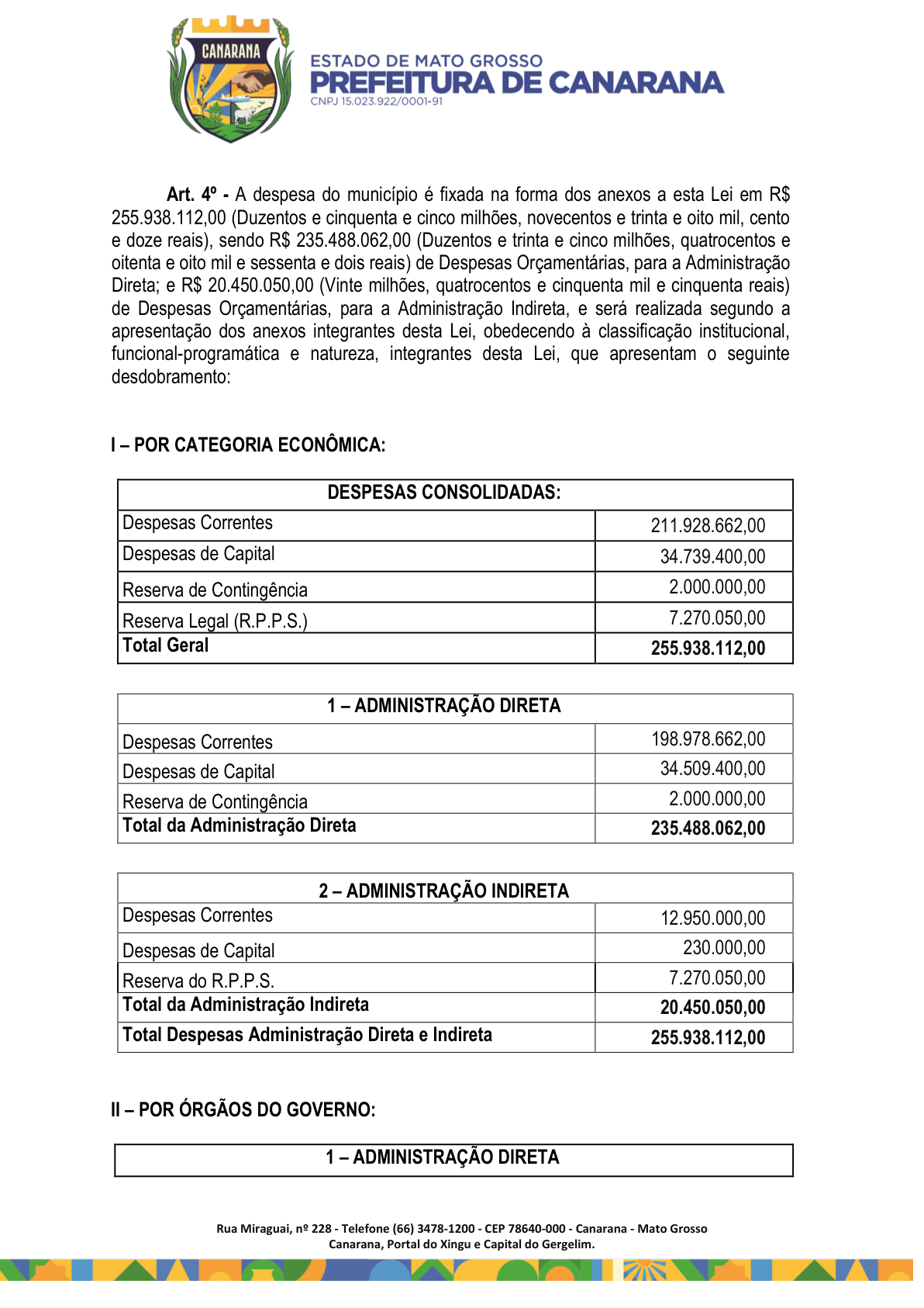 Página 3 | Lei Municipal nº 1.998 de 10 de dezembro de 2025 - ANEXOS