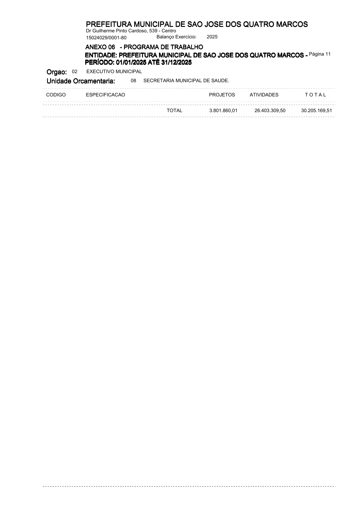 Página 78 | ANEXOS 1 A 11 DO PODER EXECUTIVO DE SÃO JOSÉ DOS QUATRO MARCOS