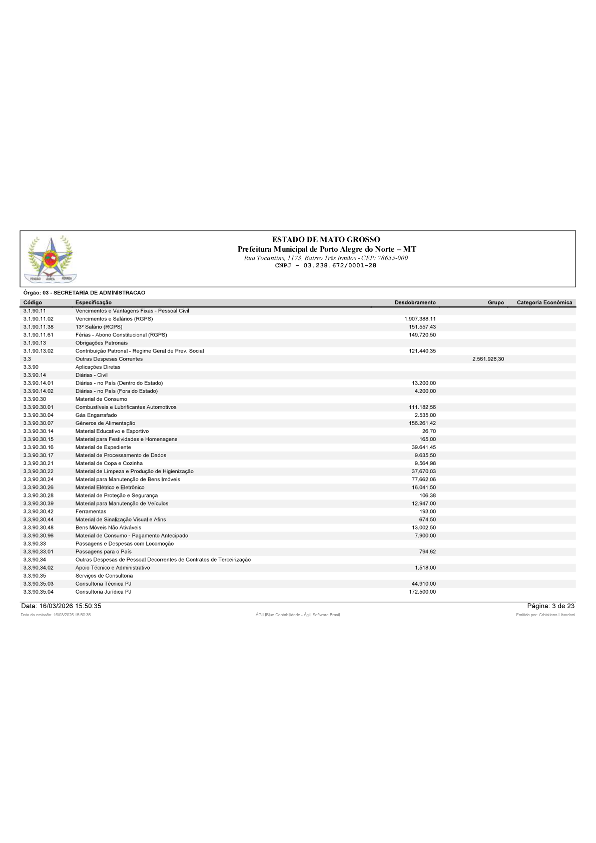 Página 4 | BALANÇO GERAL 2025 - CONTAS ANUAIS GESTÃO