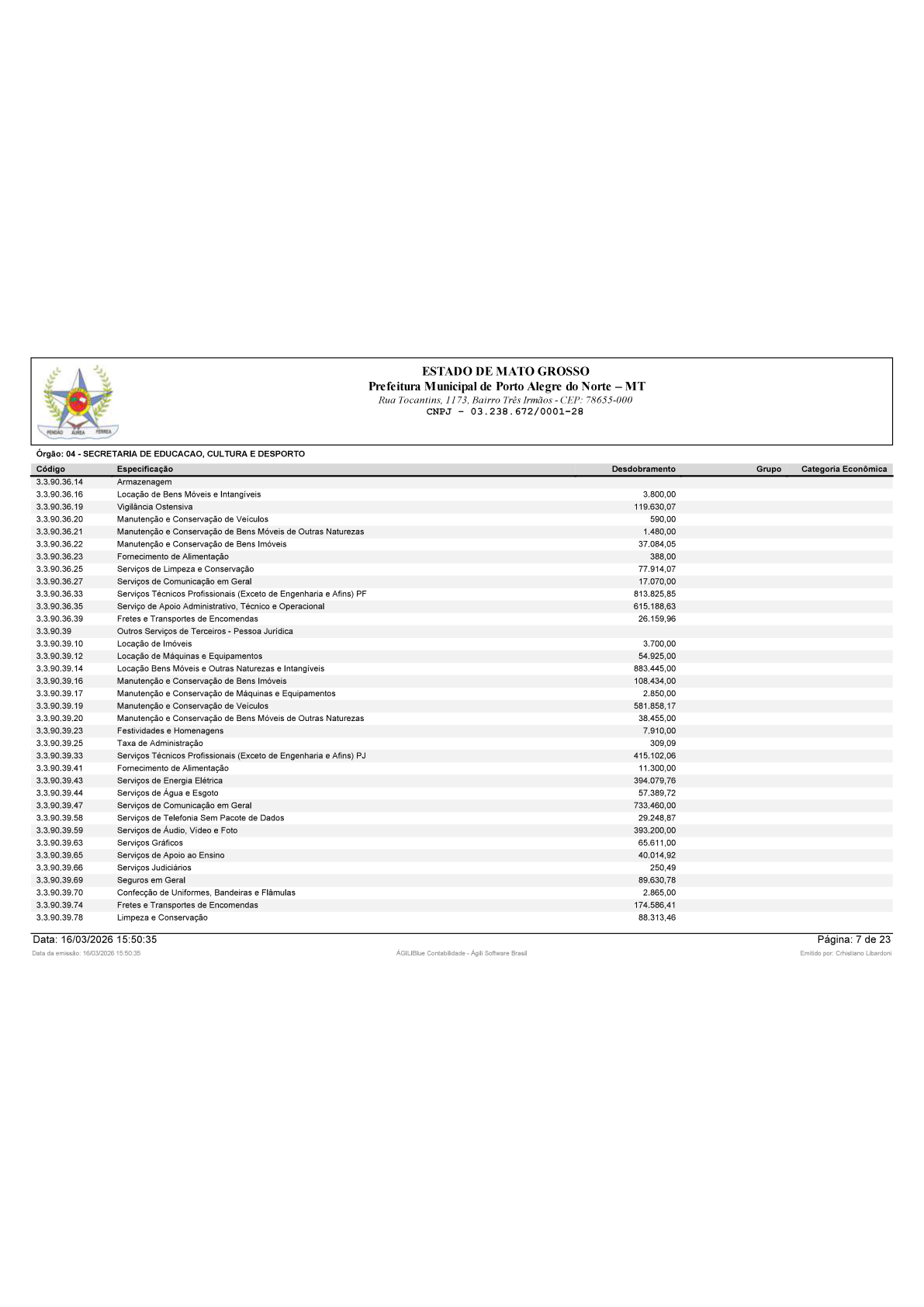 Página 8 | BALANÇO GERAL 2025 - CONTAS ANUAIS GESTÃO