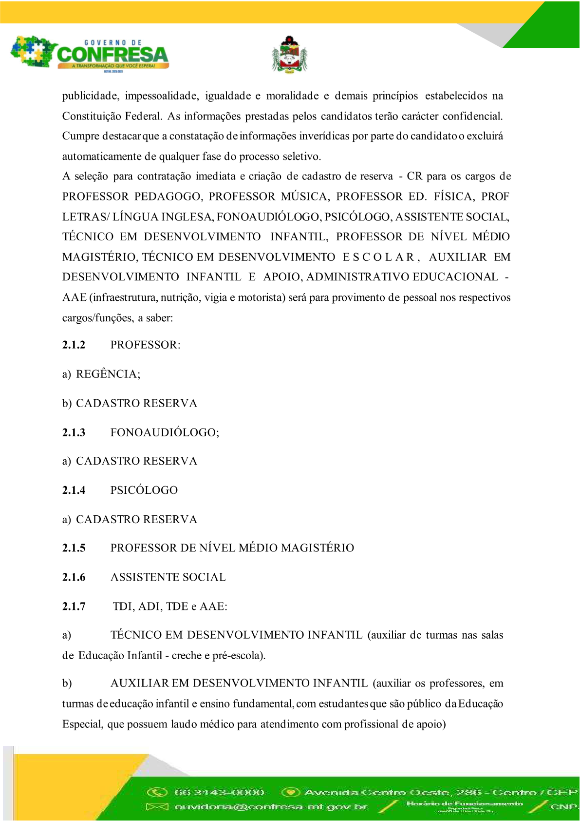 Página 2 | EDITAL DE CONVOCAÇÃO 004/2026 de 09 de setembro de 2026