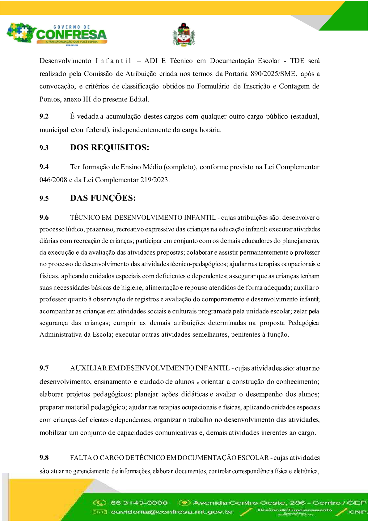 Página 12 | EDITAL DE CONVOCAÇÃO 004/2026 de 09 de setembro de 2026