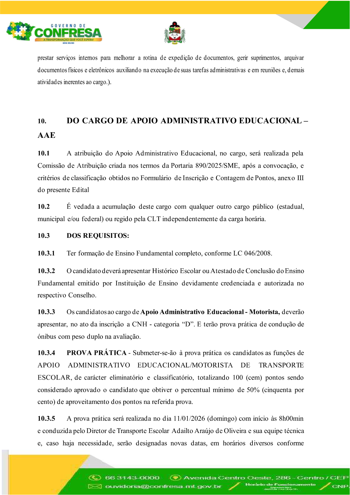 Página 13 | EDITAL DE CONVOCAÇÃO 004/2026 de 09 de setembro de 2026