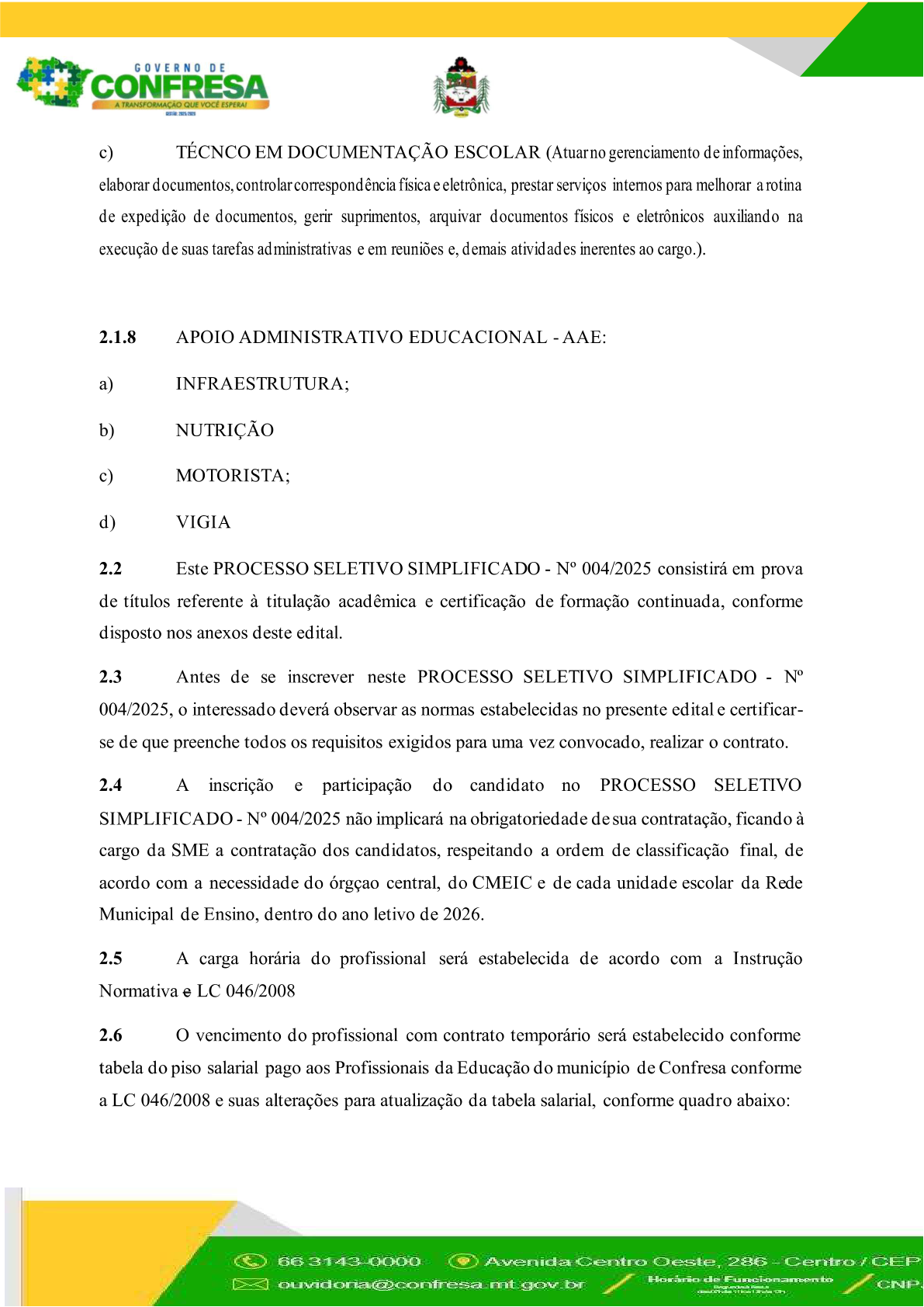 Página 3 | EDITAL DE CONVOCAÇÃO 004/2026 de 09 de setembro de 2026