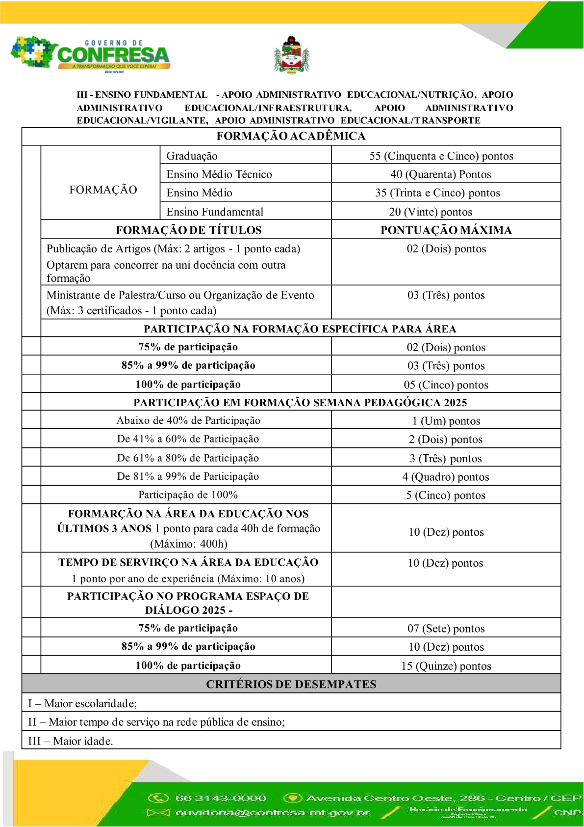 Página 30 | EDITAL DE CONVOCAÇÃO 004/2026 de 09 de setembro de 2026