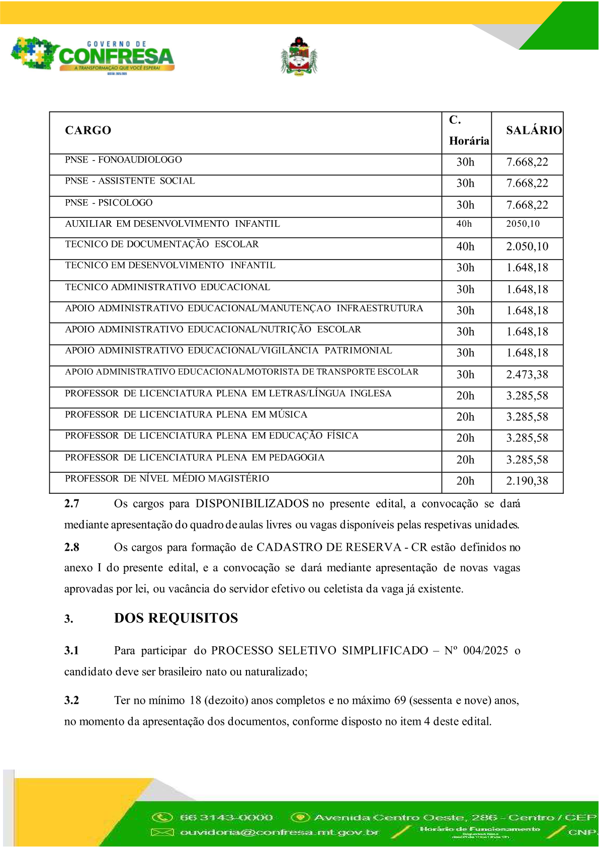 Página 4 | EDITAL DE CONVOCAÇÃO 004/2026 de 09 de setembro de 2026