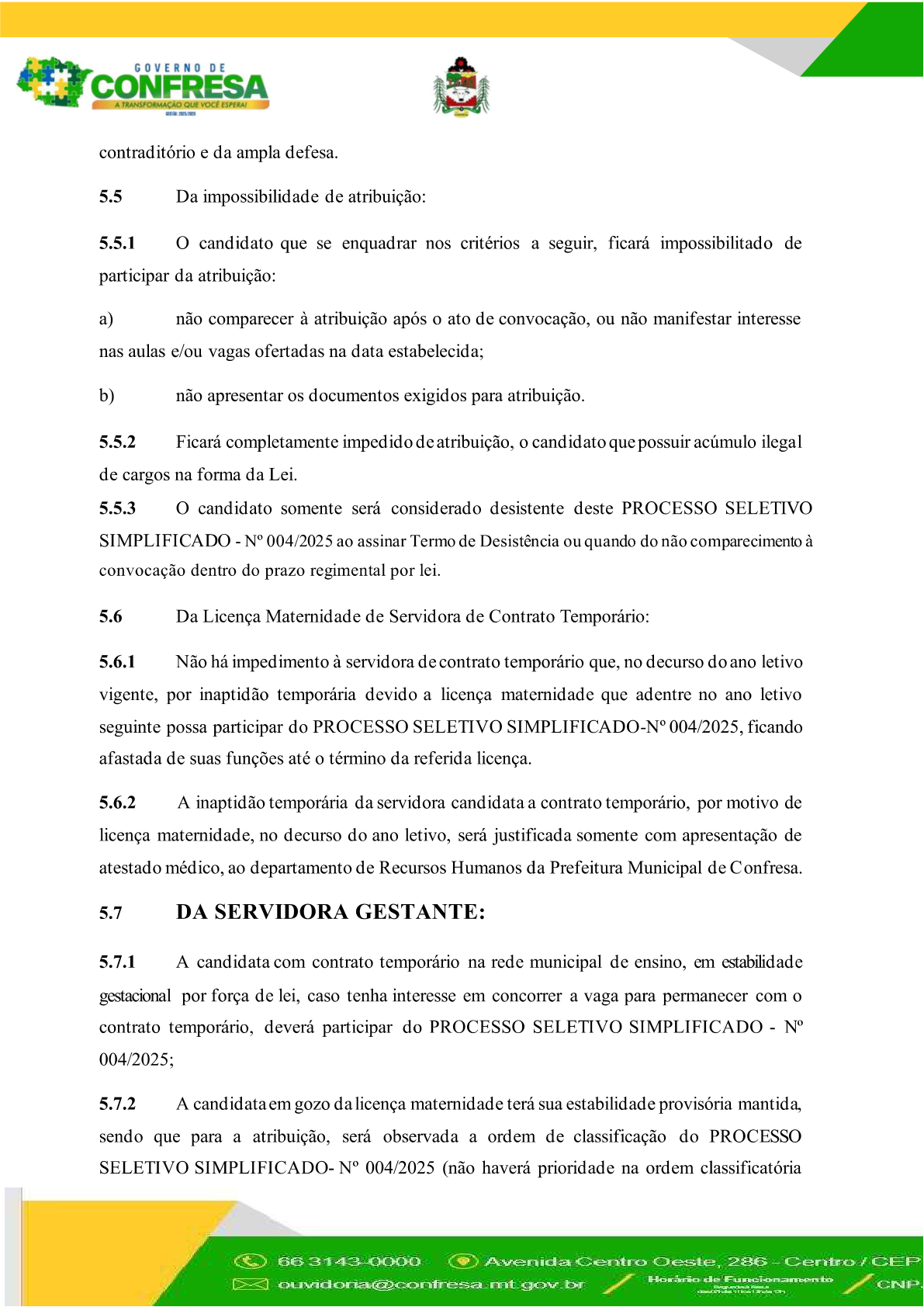 Página 8 | EDITAL DE CONVOCAÇÃO 004/2026 de 09 de setembro de 2026