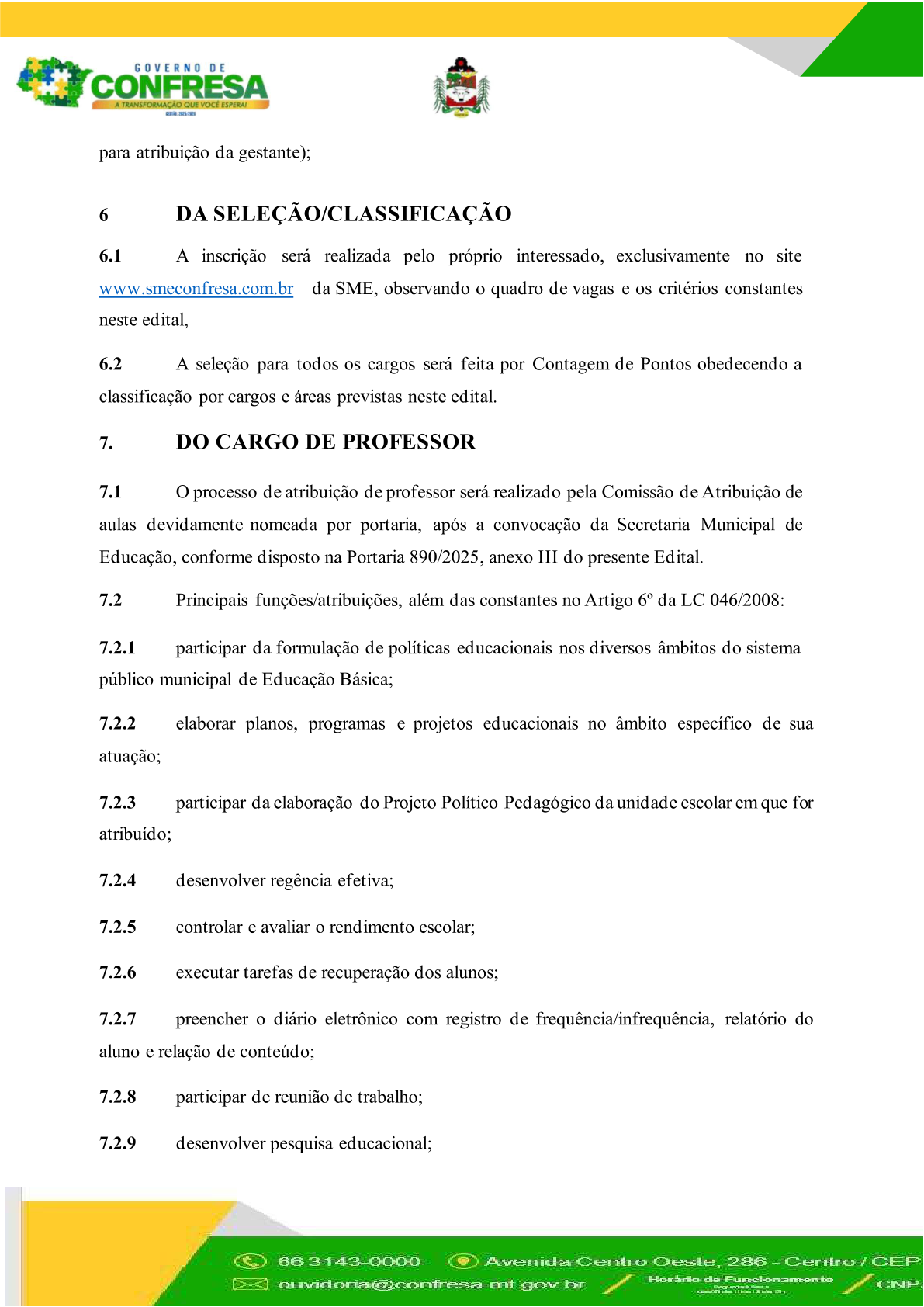 Página 9 | EDITAL DE CONVOCAÇÃO 004/2026 de 09 de setembro de 2026