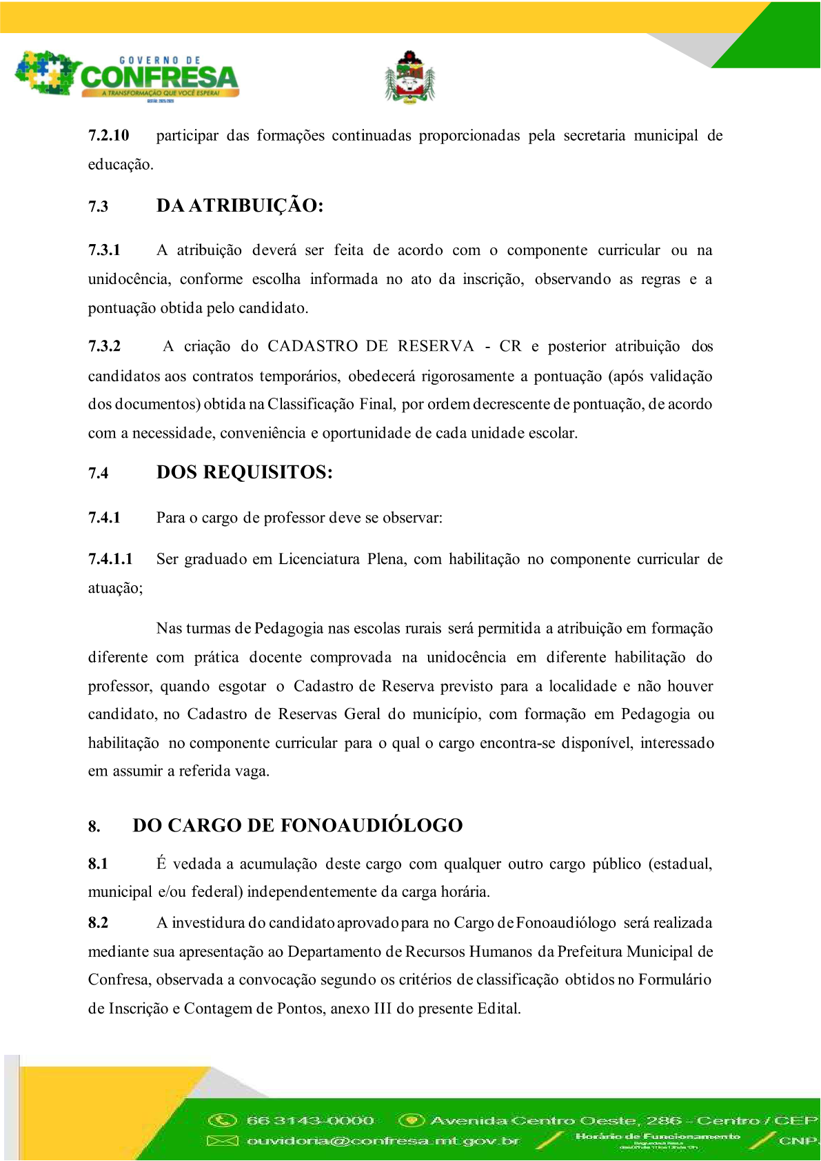 Página 10 | EDITAL DE CONVOCAÇÃO 004/2026 de 09 de setembro de 2026